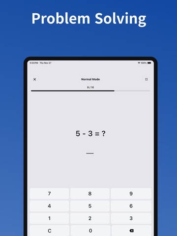 Simple Mental Math Practice iPad screenshot