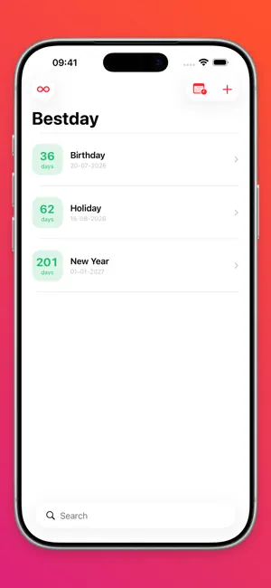 Bestday – Event Countdown screenshot 1