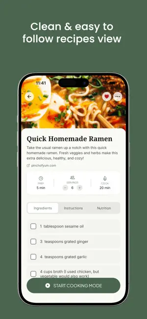Recipea: AI Recipe Saver screenshot 3