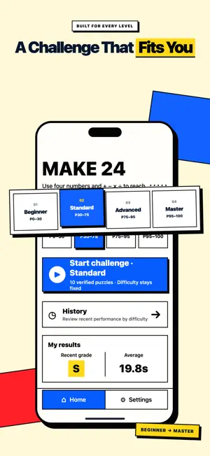 Mental Math 24: Number Puzzle screenshot 1