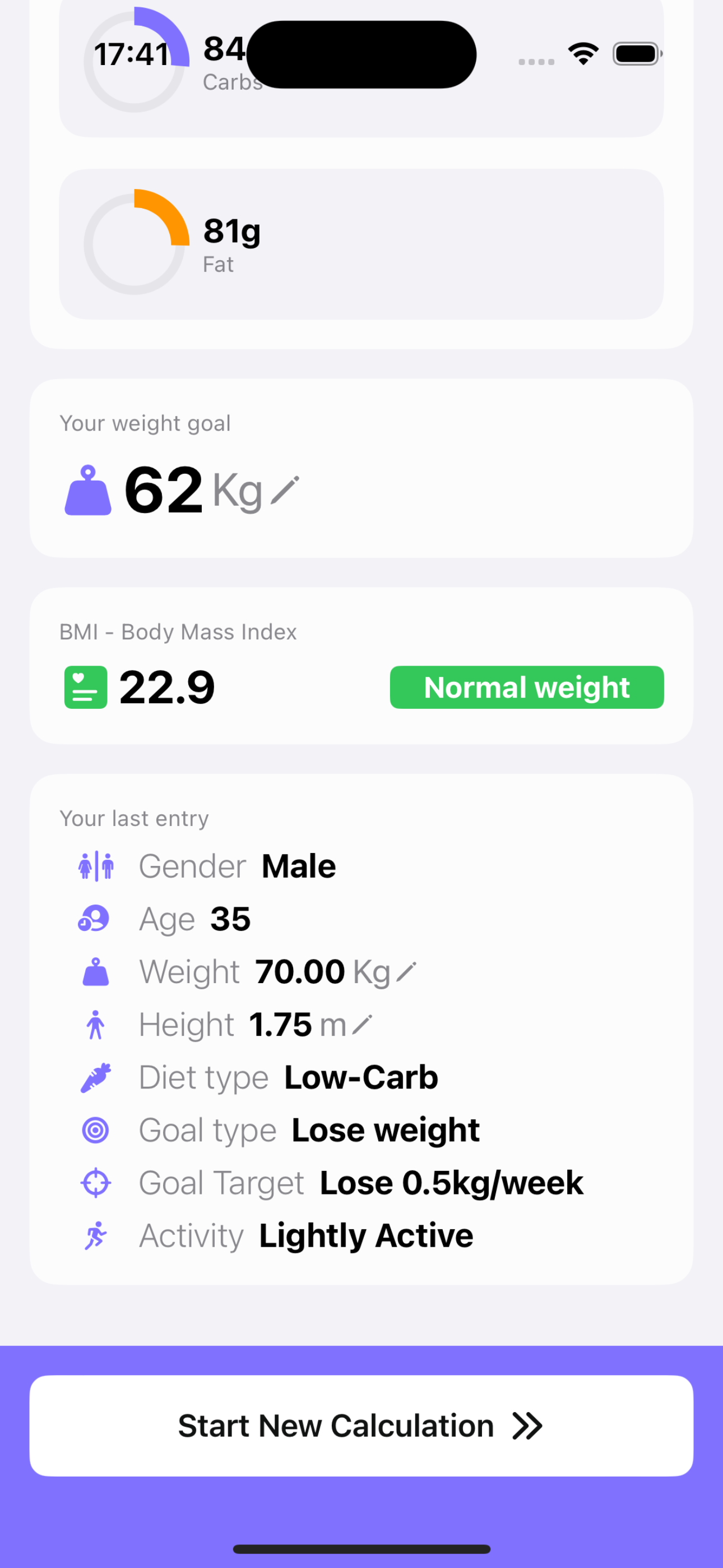 Calorie Calculator!
