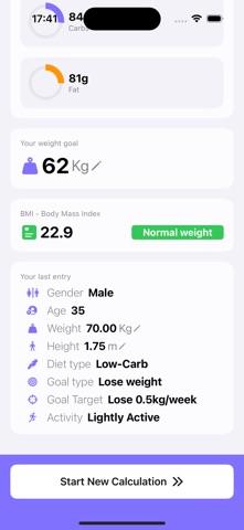 Calorie Calculator! Screenshot 4 of 4