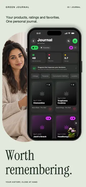 Cannabis Tracker Green Journal screenshot 2