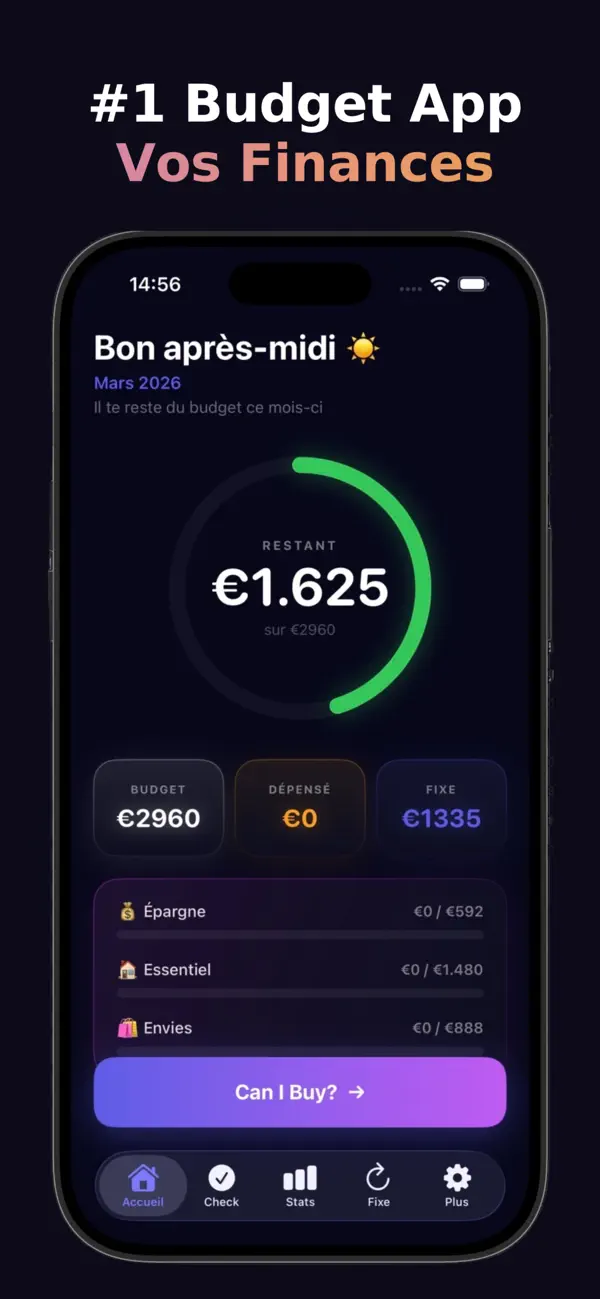 Screenshot #1 pour Can I Buy?  Budget Tracker