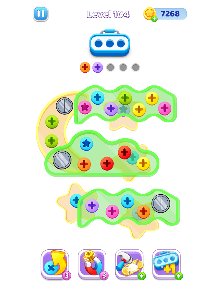 Nut Screw Jam Puzzle