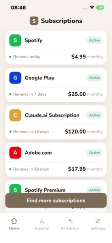 Subtracker AI Screenshot 1 of 5