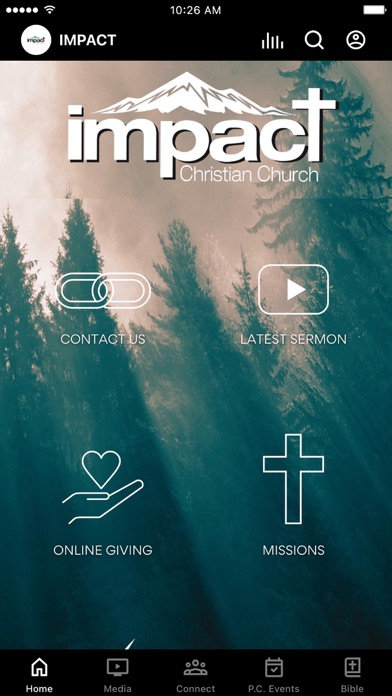 Impact Christian Chruch app screenshot