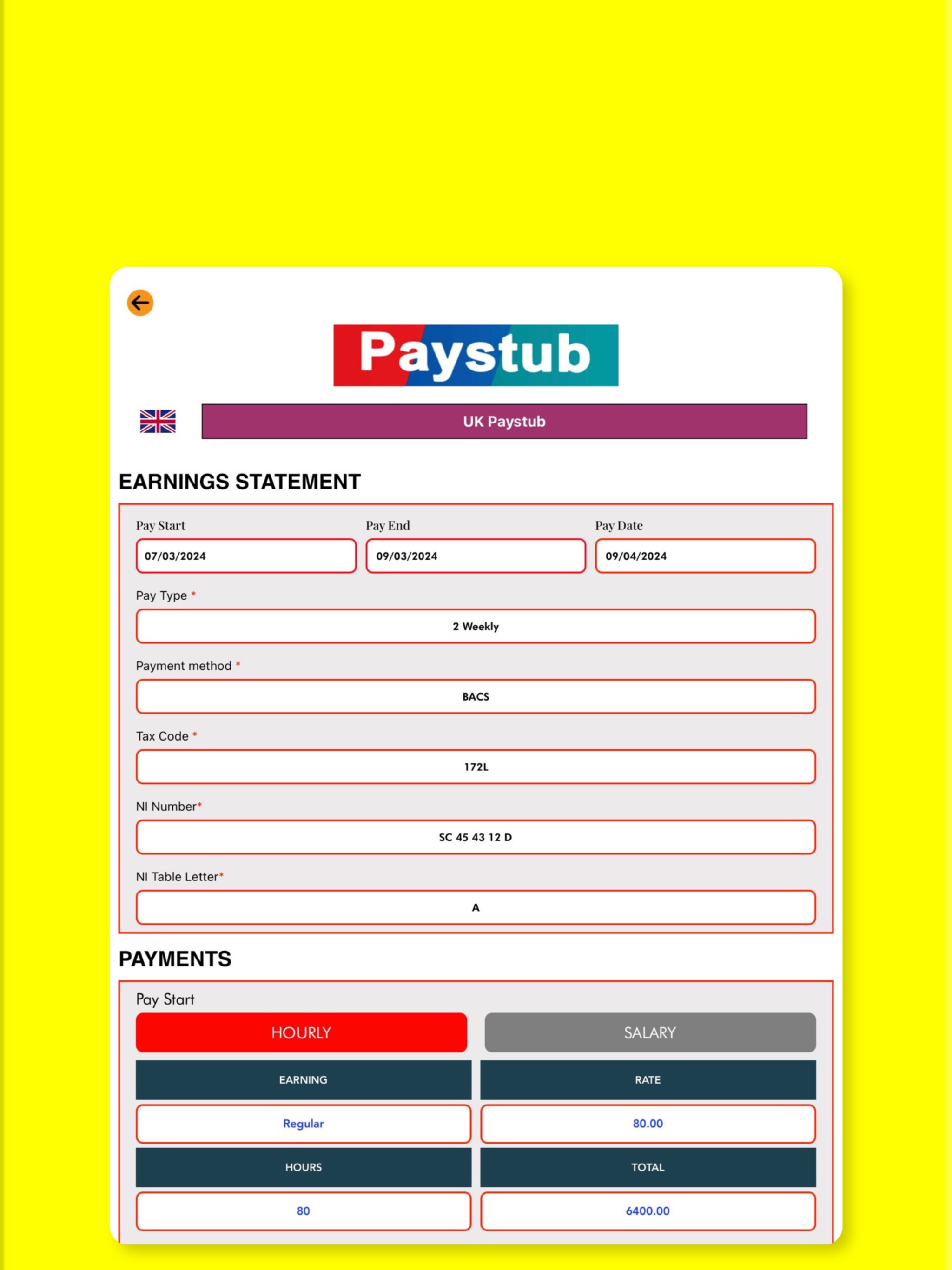 UK Paystub: Paycheck maker AIのおすすめ画像4