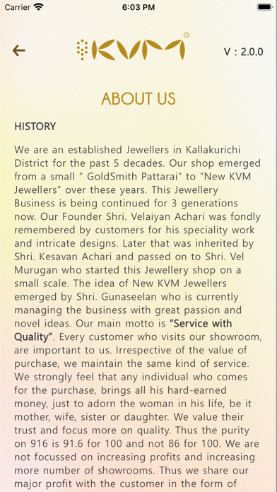 New KVM Jewellers Screenshot