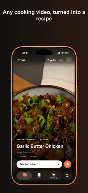 Stovie: Video to Recipe screenshot 1