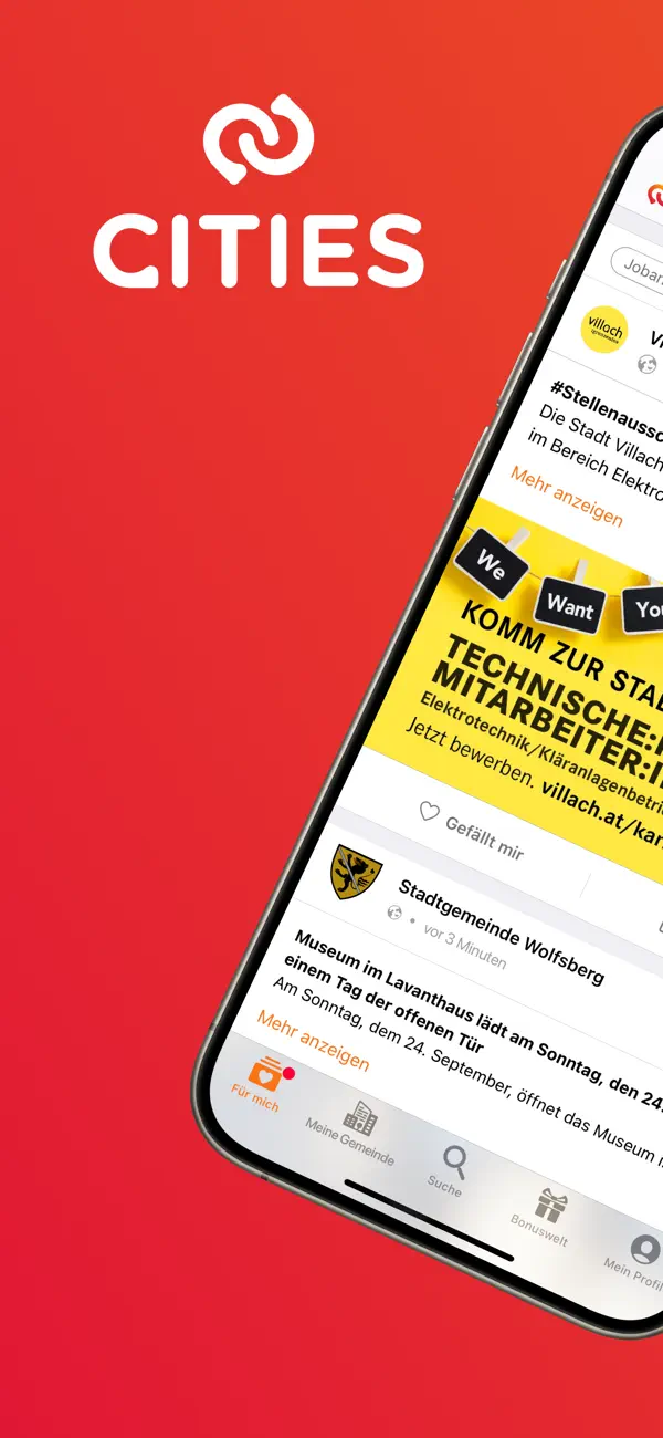 Screenshot #1 pour CITIES: Stadt & Gemeinde App