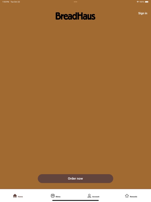 Bread Haus iPad screenshot 1 - Food & Drink app