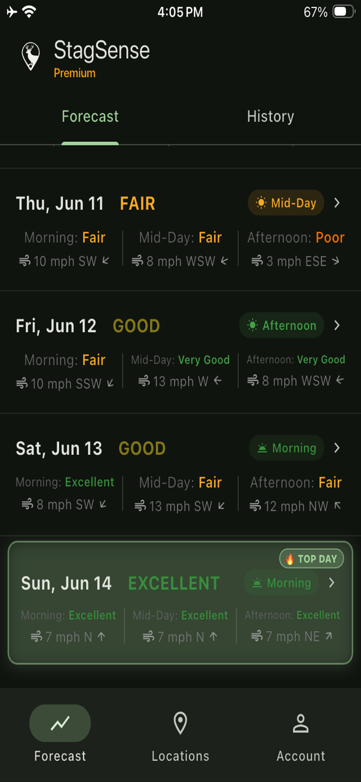 StagSense: Hunting Forecast screenshot 4