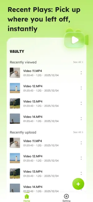 Vaulty-mediaplayer iPhone screenshot 3