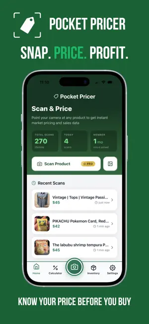 Pocket Pricer - Thrift Scanner screenshot 1