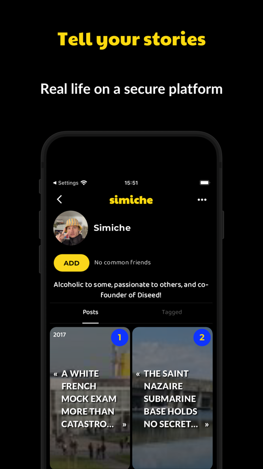 #2. Diseed : Tell your anecdotes (iOS) 由: Diseed Inc
