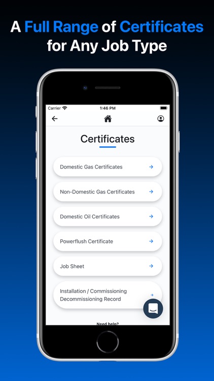 Gas Certificate App