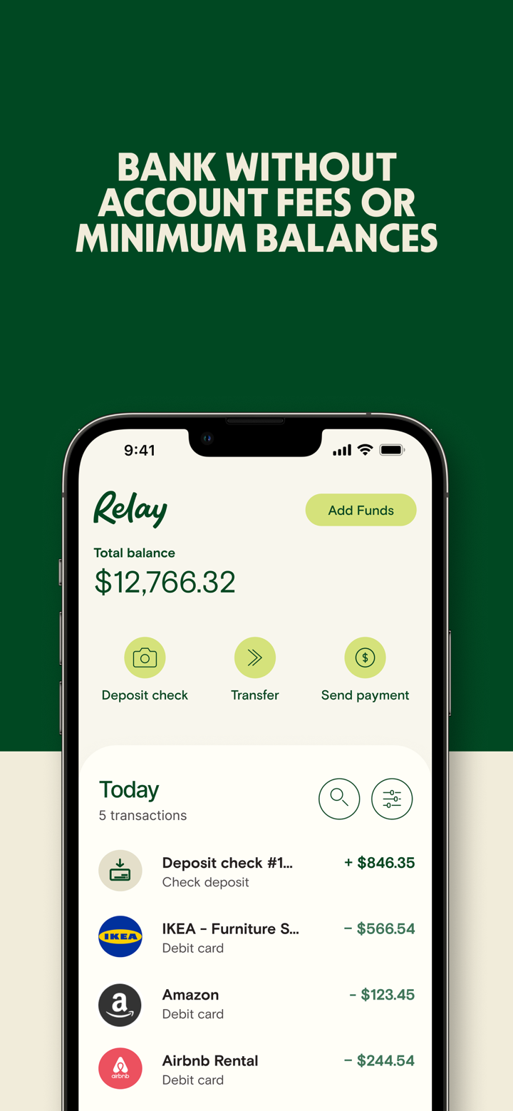 Relay | Business Banking screenshot 1