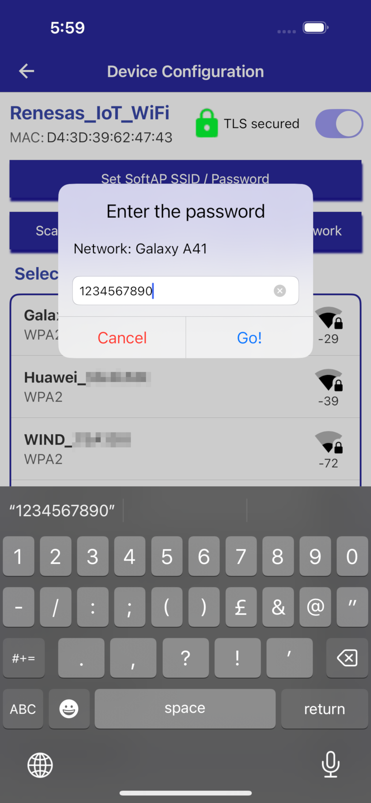 Renesas WiFiProvisioning