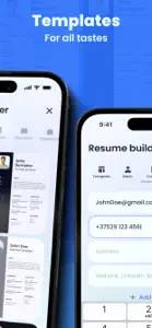 Resume Builder: PDF CV Maker screenshot #2 for iPhone