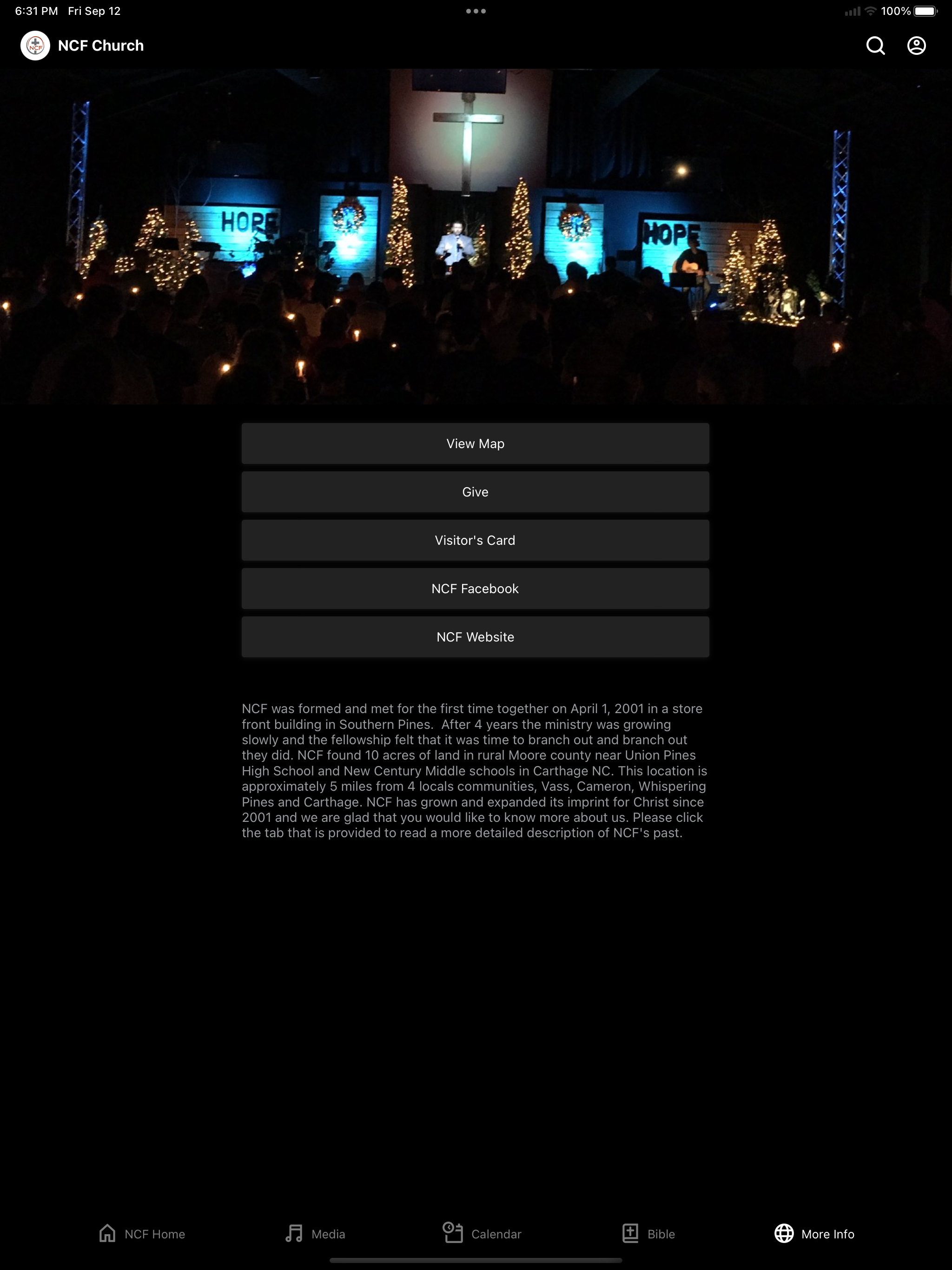 The NCF Church App