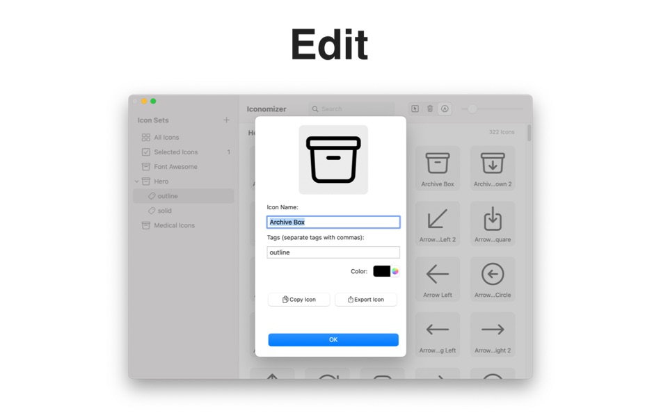 #7. Iconomizer (macOS) di: Cocoawerks