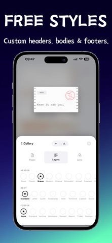 Papier - Vintage Card Maker iPhone screenshot