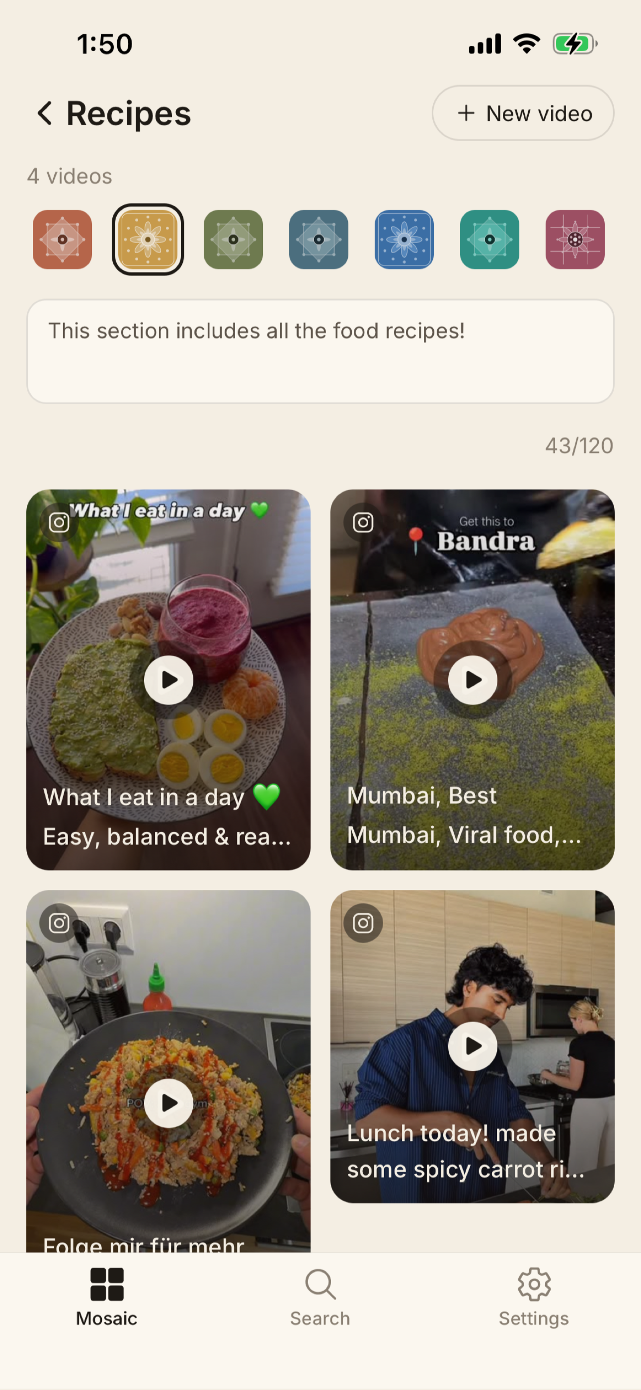 Tessera: Get videos organized screenshot 4