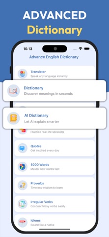 Advanced English Dictionary : Screenshot 1 of 8
