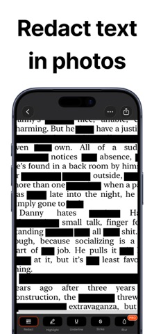 Whiteout: Redact & Blur Photos iPhone screenshot