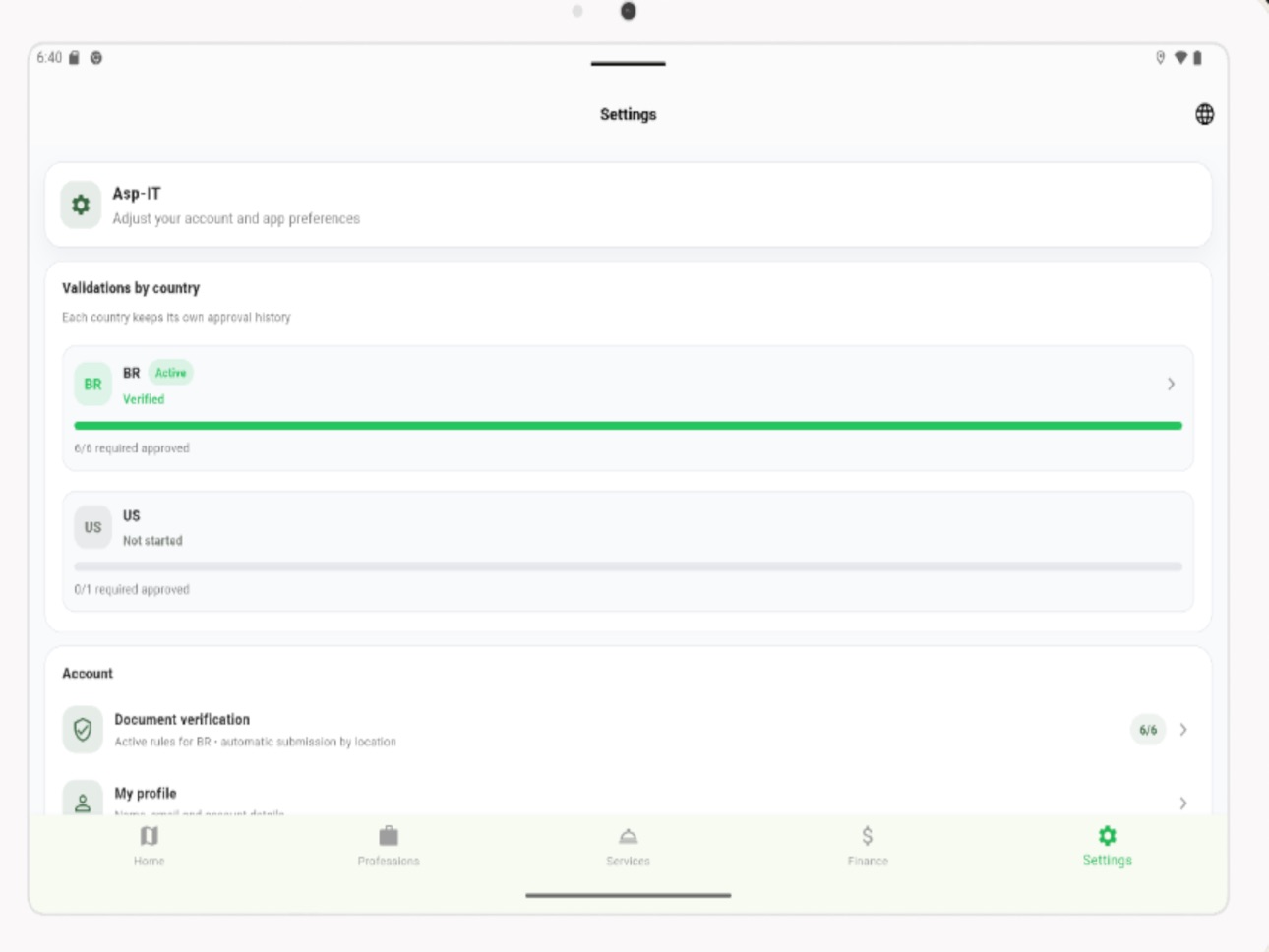 iPad screenshot