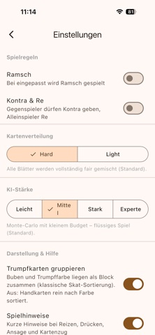 Skat - solides Spiel screenshot 6