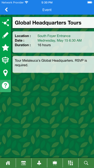 Melaleuca Events Screenshot
