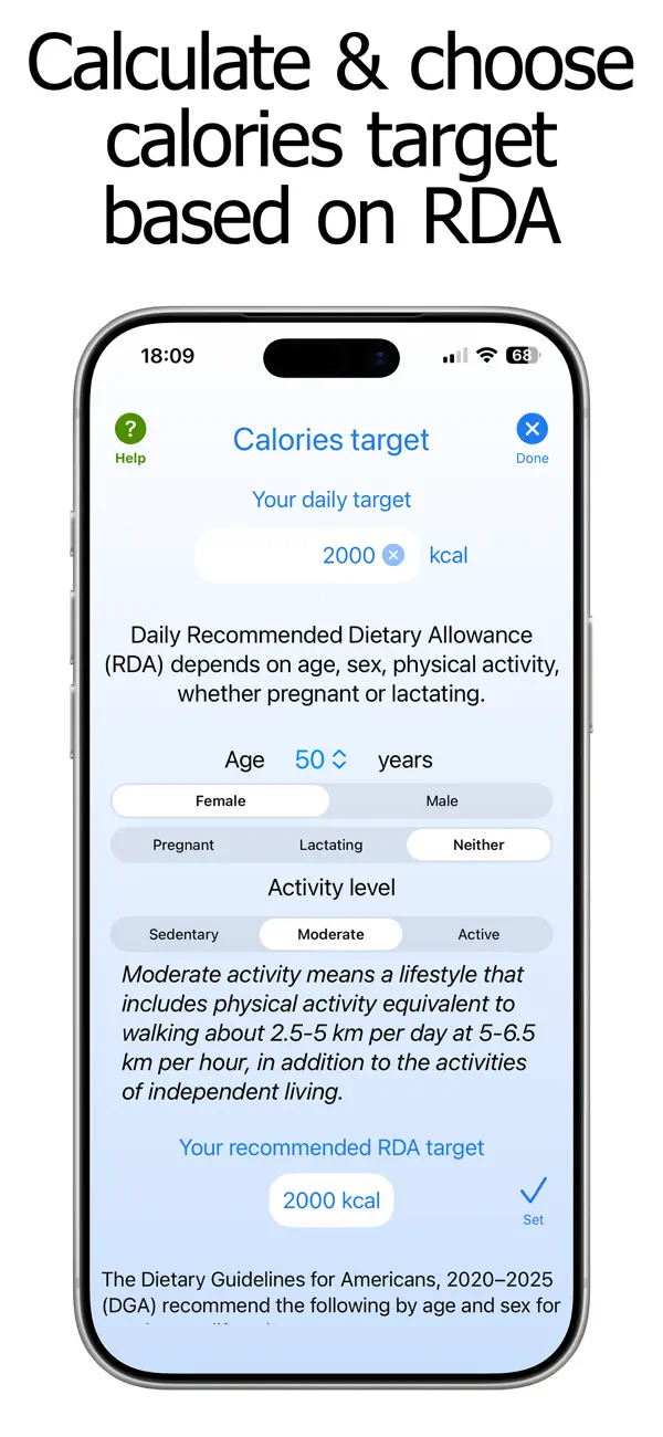 Screenshot #2 pour Calorie Counter and Tracker