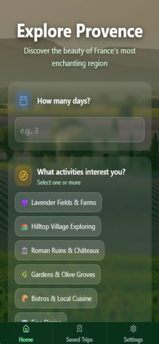 Provence Guide - Trip Planner Screenshot 1 of 6
