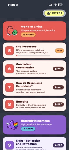 CBSE Science 10 iPhone screenshot