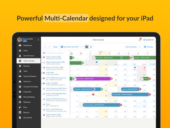 iGMS Vacation Rental Software iPad screenshot 2 - Business app