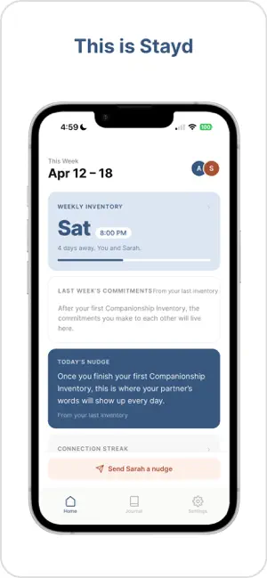 Stayd - Couples App screenshot 1
