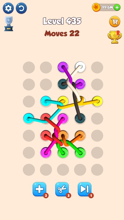 Color Tangled Rope 3D screenshot-5