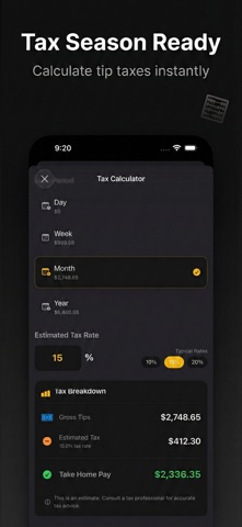 TipPocket - Tip Tracker Screenshot 7 of 7