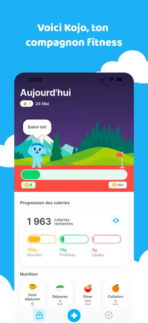 Kojo: Régime & Suivi Calorique iPhone screenshot 2