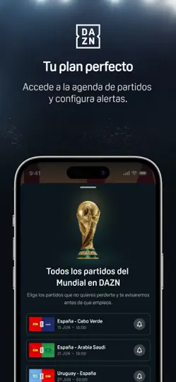 Captura de pantalla de DAZN: Deportes En Directo en iPhone 3