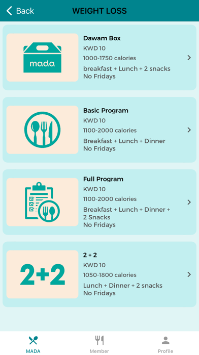 Mada Eats iPhone screenshot 4 - Food & Drink app