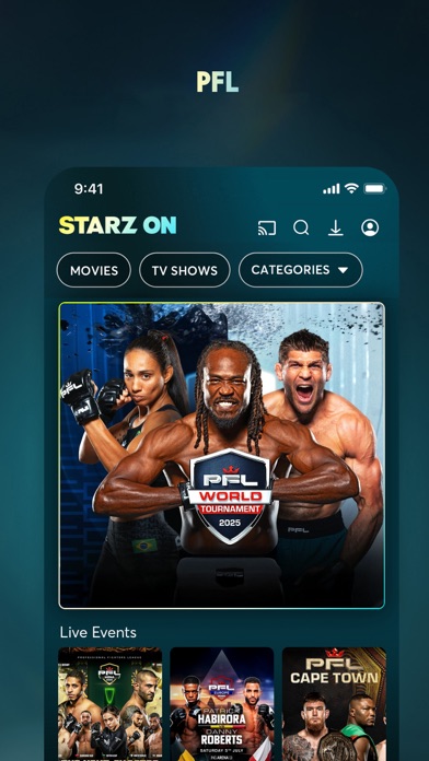 STARZ ON Screenshot