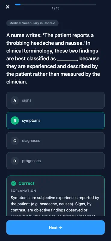 OET Healthcare English Prep screenshot 4 of 6