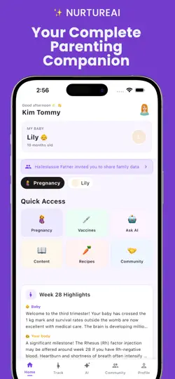 NurtureAI: AI Pregnancy & Baby iPhone Screenshot 2