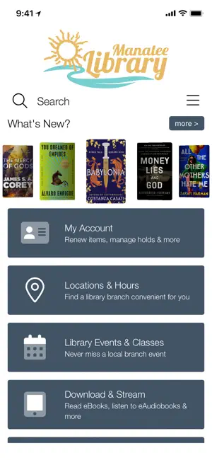 Manatee County Public Library screenshot 1