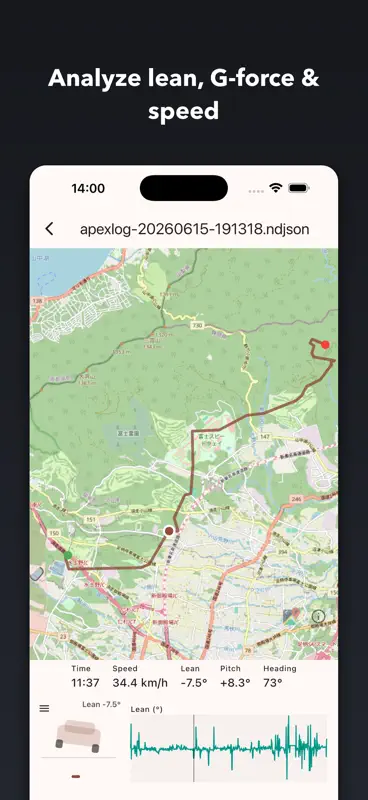 Apexlog - GPS & Motion screenshot 6 of 8