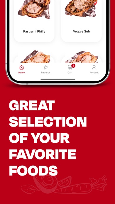 Philly Steak Subs Ordering Screenshot