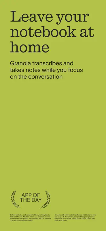 Granola - AI Meeting Notes screenshot 1 of 10